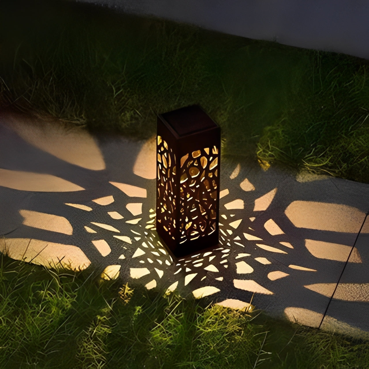 Vivrek - Poste de Luz Solar para Jardín - Lámpara Solar Inalámbrica para Exteriores