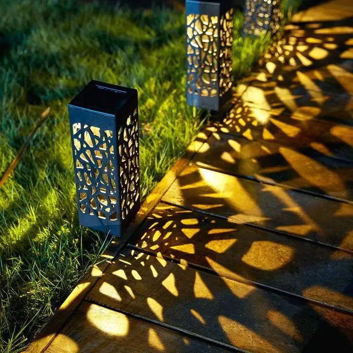 Vivrek - Poste de Luz Solar para Jardín - Lámpara Solar Inalámbrica para Exteriores