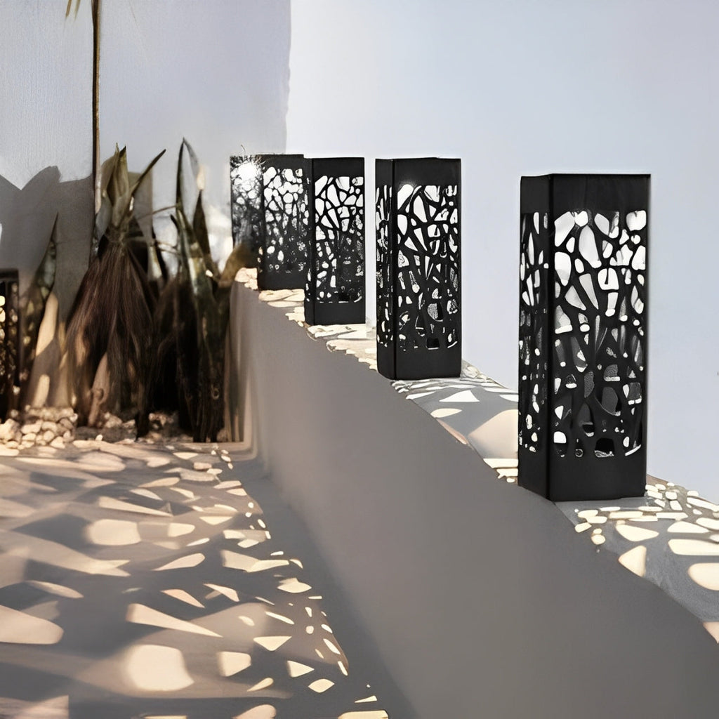 Vivrek - Poste de Luz Solar para Jardín - Lámpara Solar Inalámbrica para Exteriores