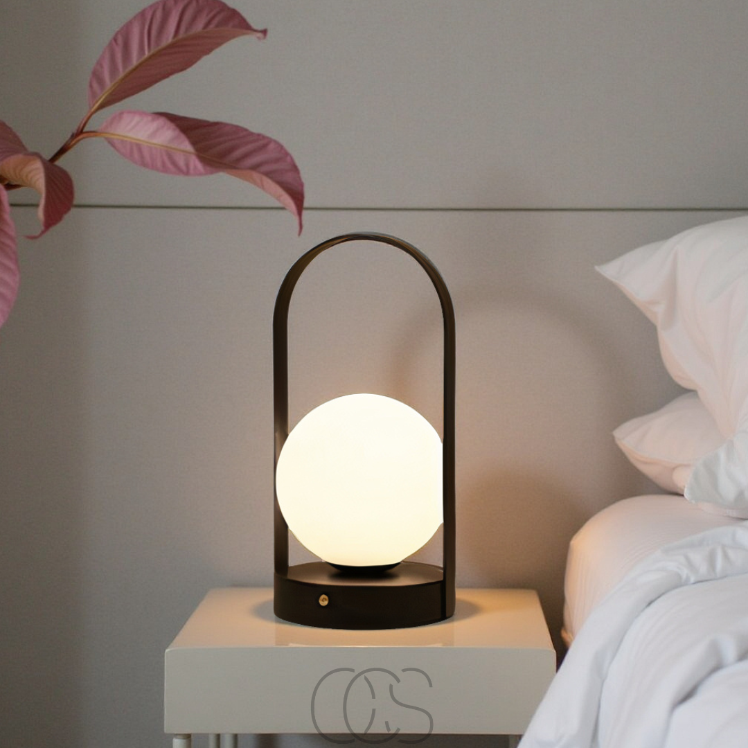 Vivrek - Lámpara de Mesa Esférica - Luz Nocturna LED Inalámbrica