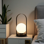 Vivrek - Lámpara de Mesa Esférica - Luz Nocturna LED Inalámbrica