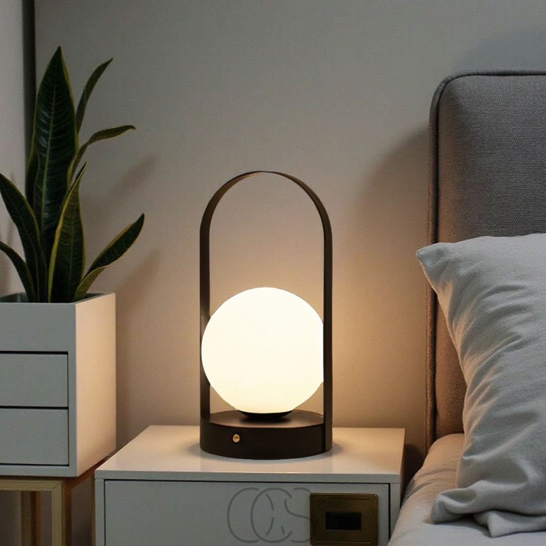 Vivrek - Lámpara de Mesa Esférica - Luz Nocturna LED Inalámbrica