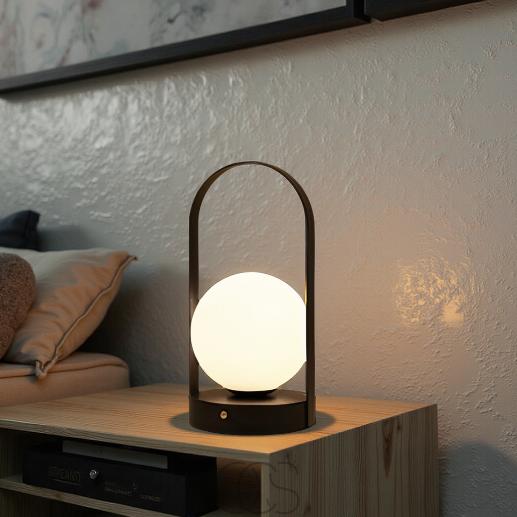 Vivrek - Lámpara de Mesa Esférica - Luz Nocturna LED Inalámbrica