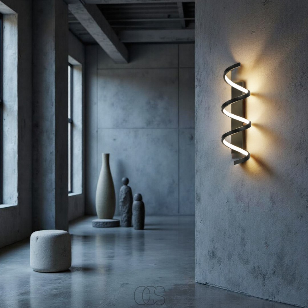 Vivrek - Lámpara de pared LED en espiral - Regulable
