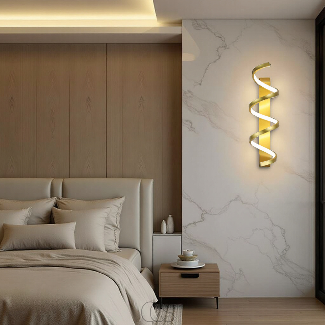 Vivrek - Lámpara de pared LED en espiral - Regulable