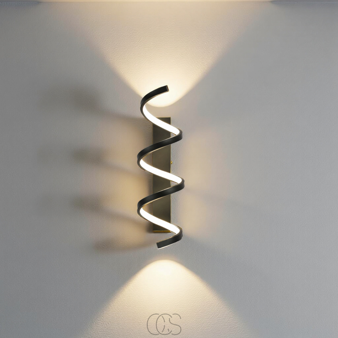 Vivrek - Lámpara de pared LED en espiral - Regulable