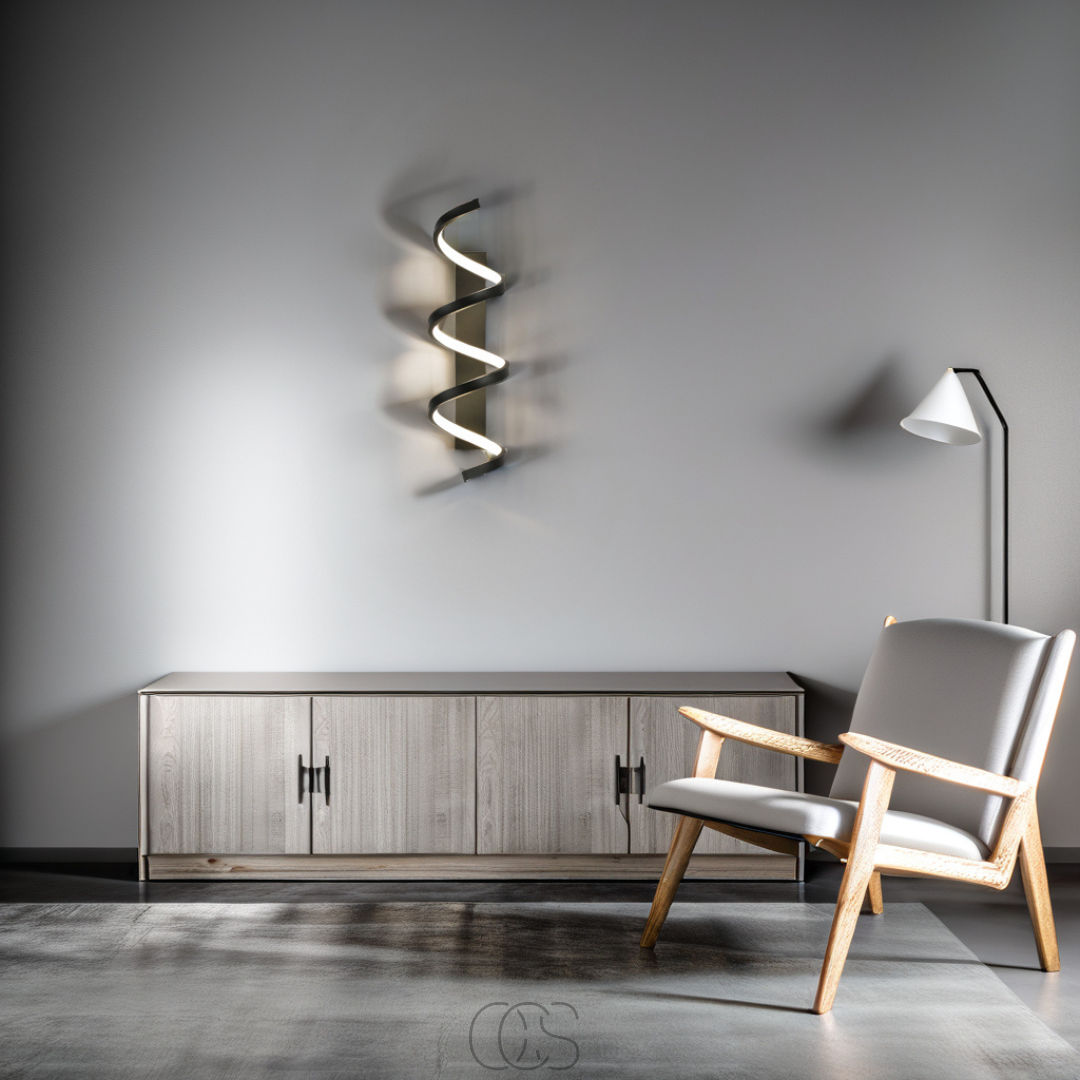 Vivrek - Lámpara de pared LED en espiral - Regulable