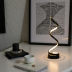 Vivrek - Lámpara Espiral – diseño moderno con 3 colores de luz y LED de bajo consumo