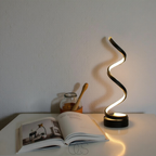 Vivrek - Lámpara Espiral – diseño moderno con 3 colores de luz y LED de bajo consumo