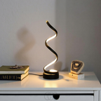 Vivrek - Lámpara Espiral – diseño moderno con 3 colores de luz y LED de bajo consumo