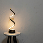 Vivrek - Lámpara Espiral – diseño moderno con 3 colores de luz y LED de bajo consumo