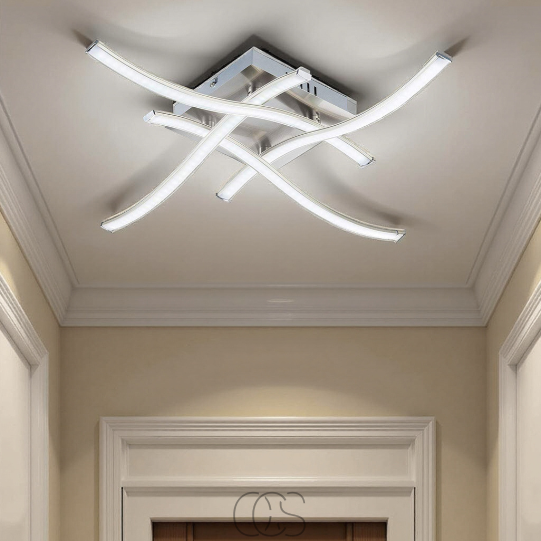 Vivrek - Lámpara de techo LED cuadrada