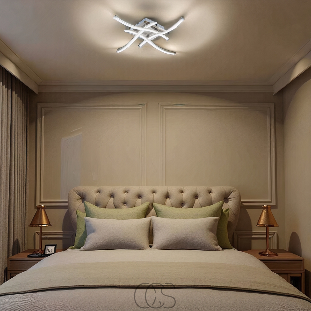 Vivrek - Lámpara de techo LED cuadrada