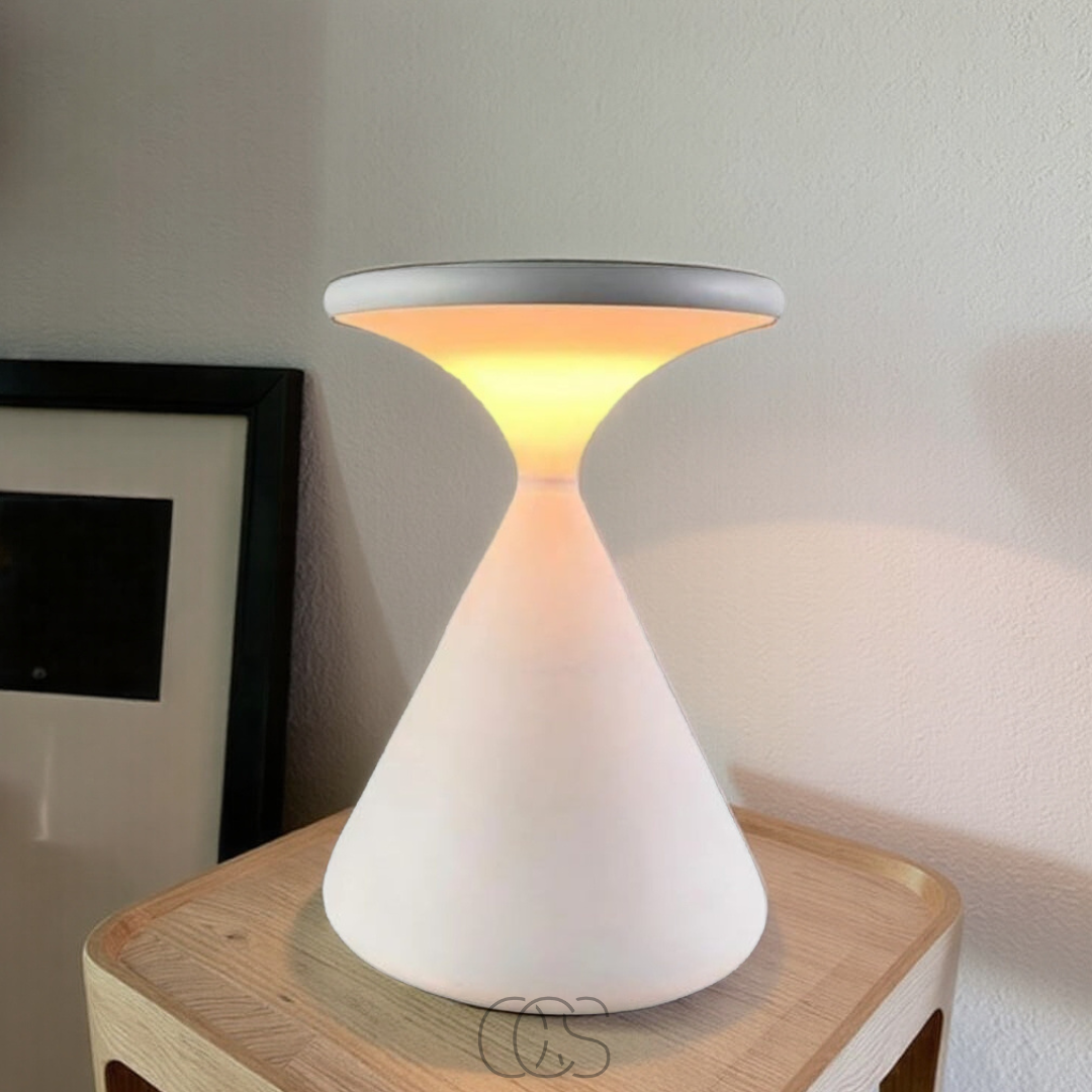 Vivrek - Lámpara de mesa inalámbrica en forma de reloj de arena