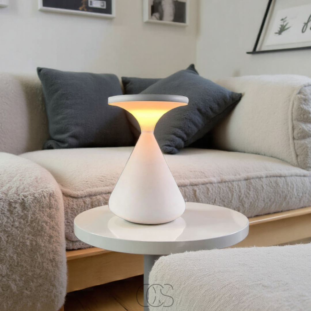 Vivrek - Lámpara de mesa inalámbrica en forma de reloj de arena