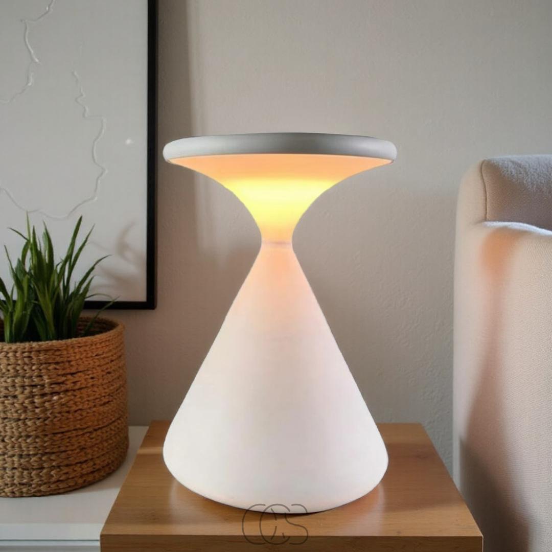 Vivrek - Lámpara de mesa inalámbrica en forma de reloj de arena