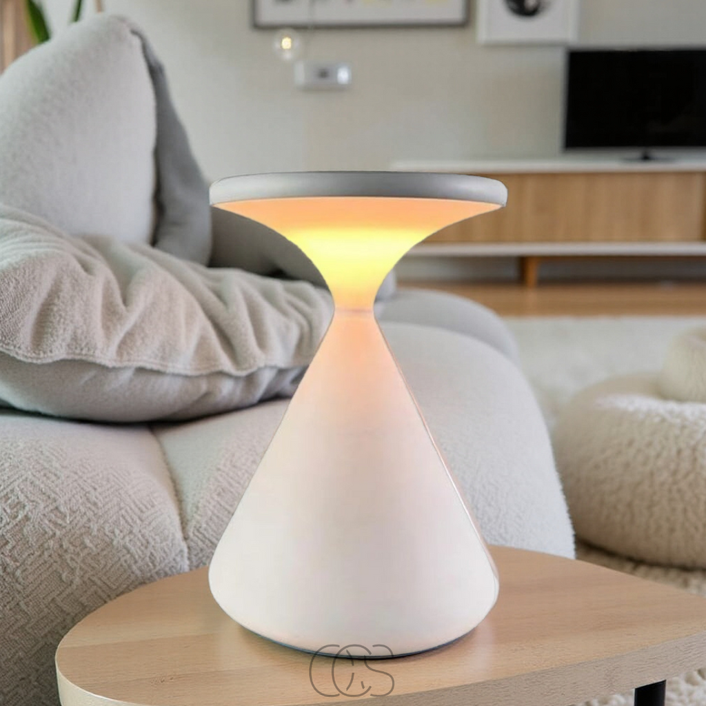 Vivrek - Lámpara de mesa inalámbrica en forma de reloj de arena