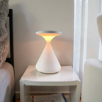 Vivrek - Lámpara de mesa inalámbrica en forma de reloj de arena