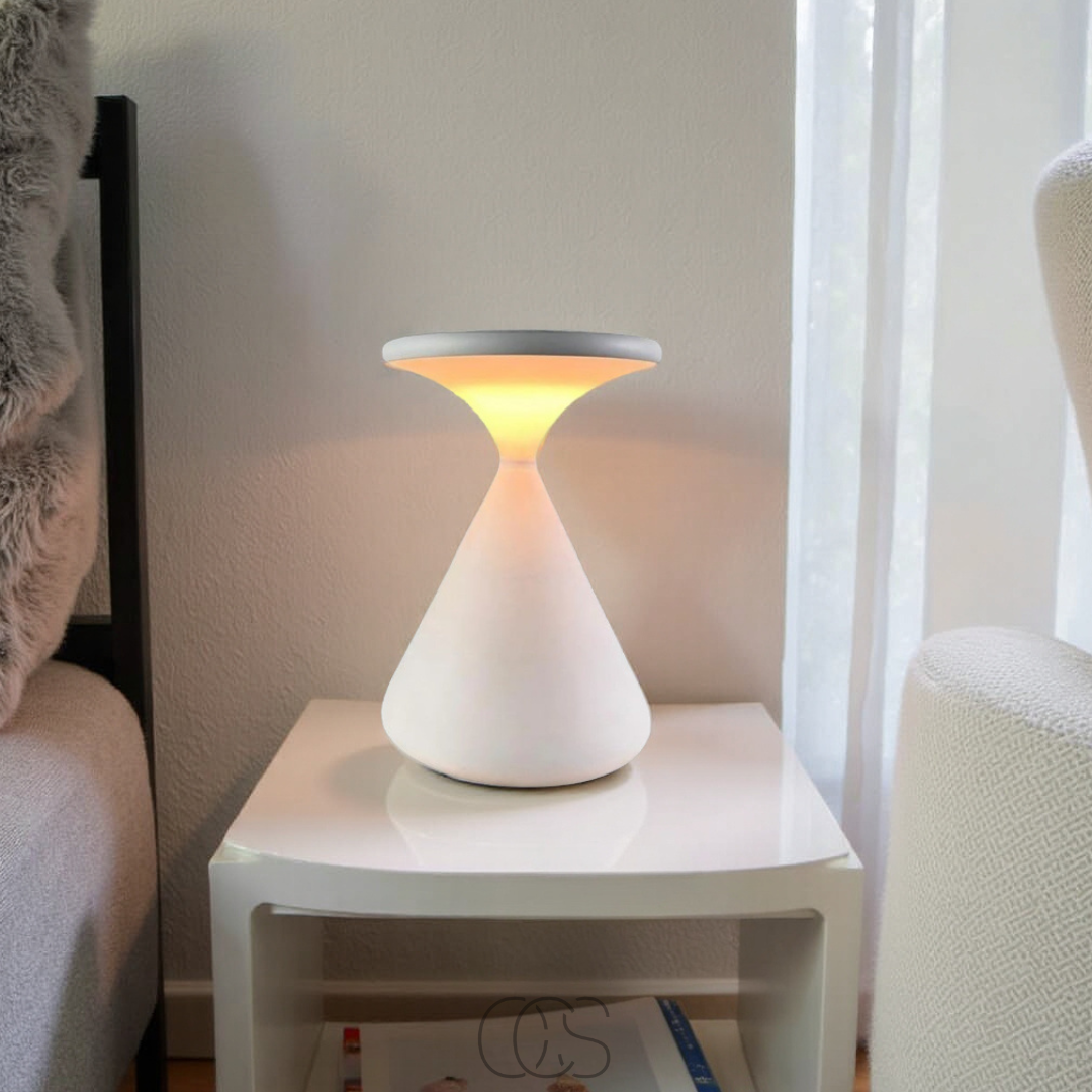 Vivrek - Lámpara de mesa inalámbrica en forma de reloj de arena