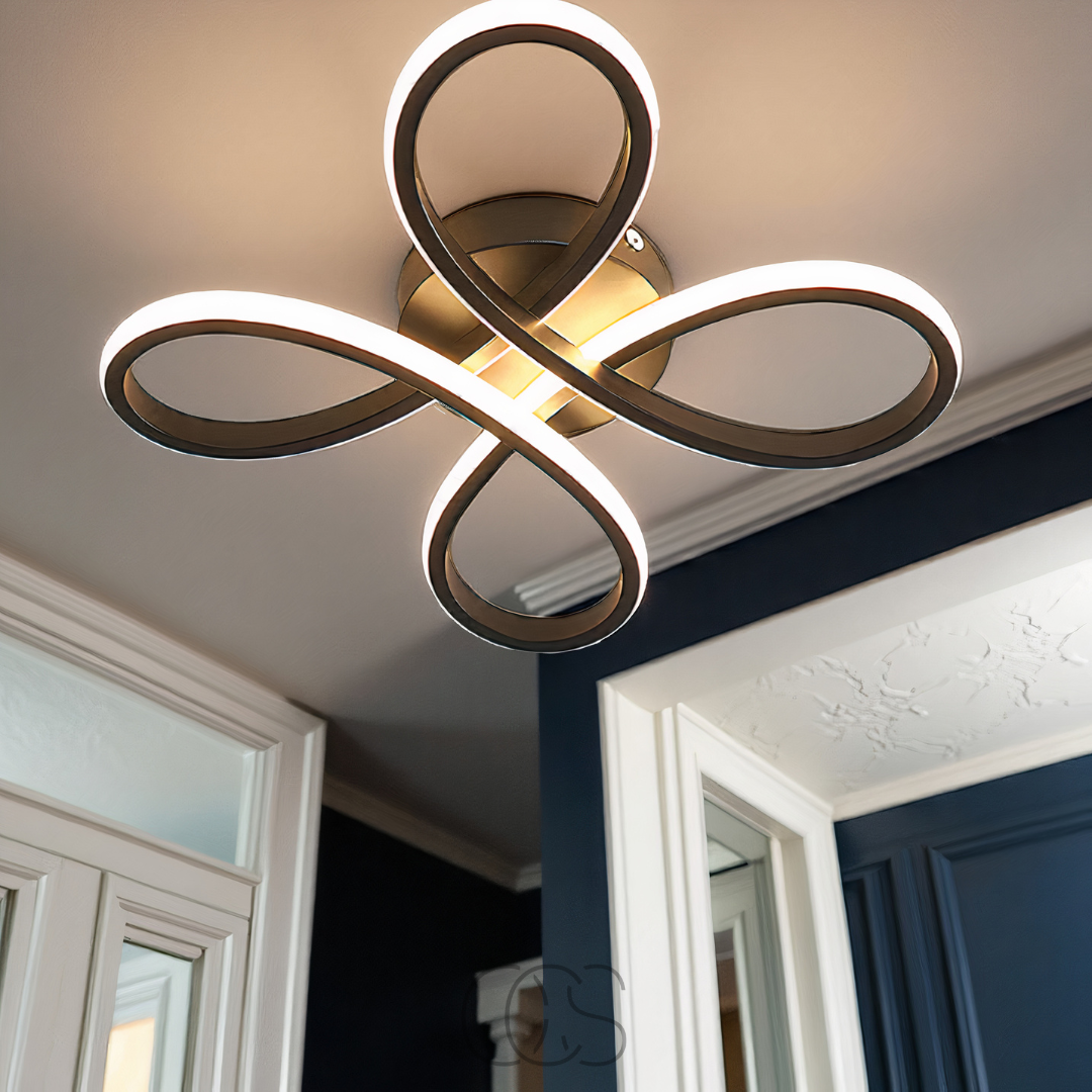 Vivrek – Lámpara de techo LED Klaver – Diseño moderno con función de atenuación atmosférica