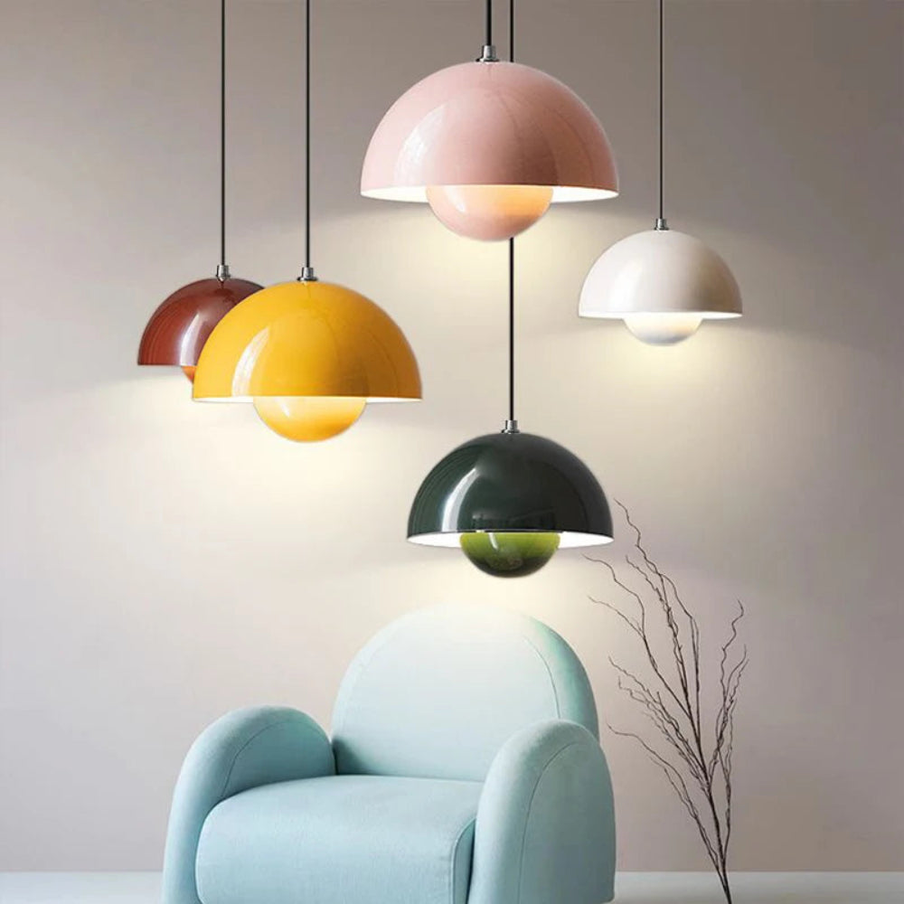 Nova Arc Semi Circular Colour Pendant Light For Dining
