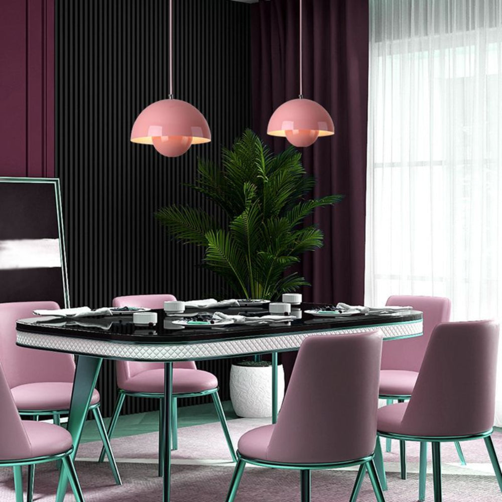 Nova Arc Semi Circular Colour Pendant Light For Dining